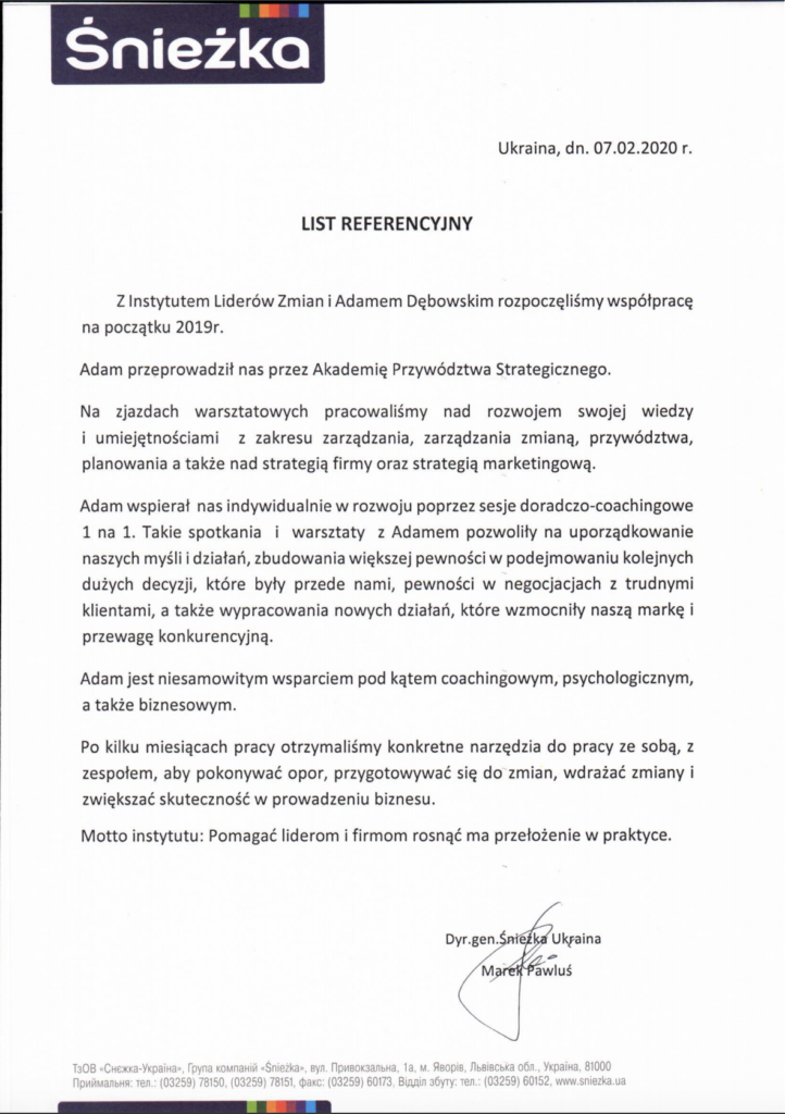 Śnieżka referencje